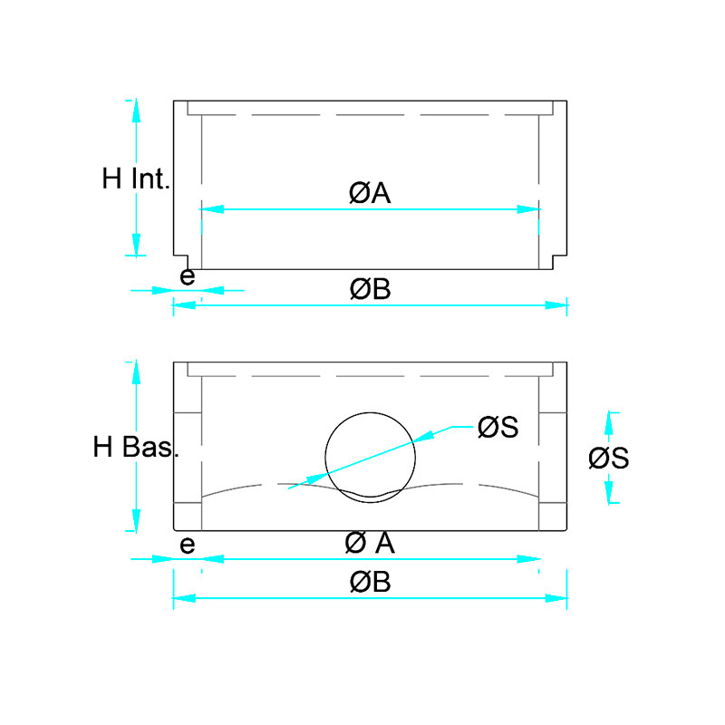 Caja de Concreto Prefabricado para Registro de Desagüe Tipo Condominial Ø0.40m y Ø0.60m - Imagen 3
